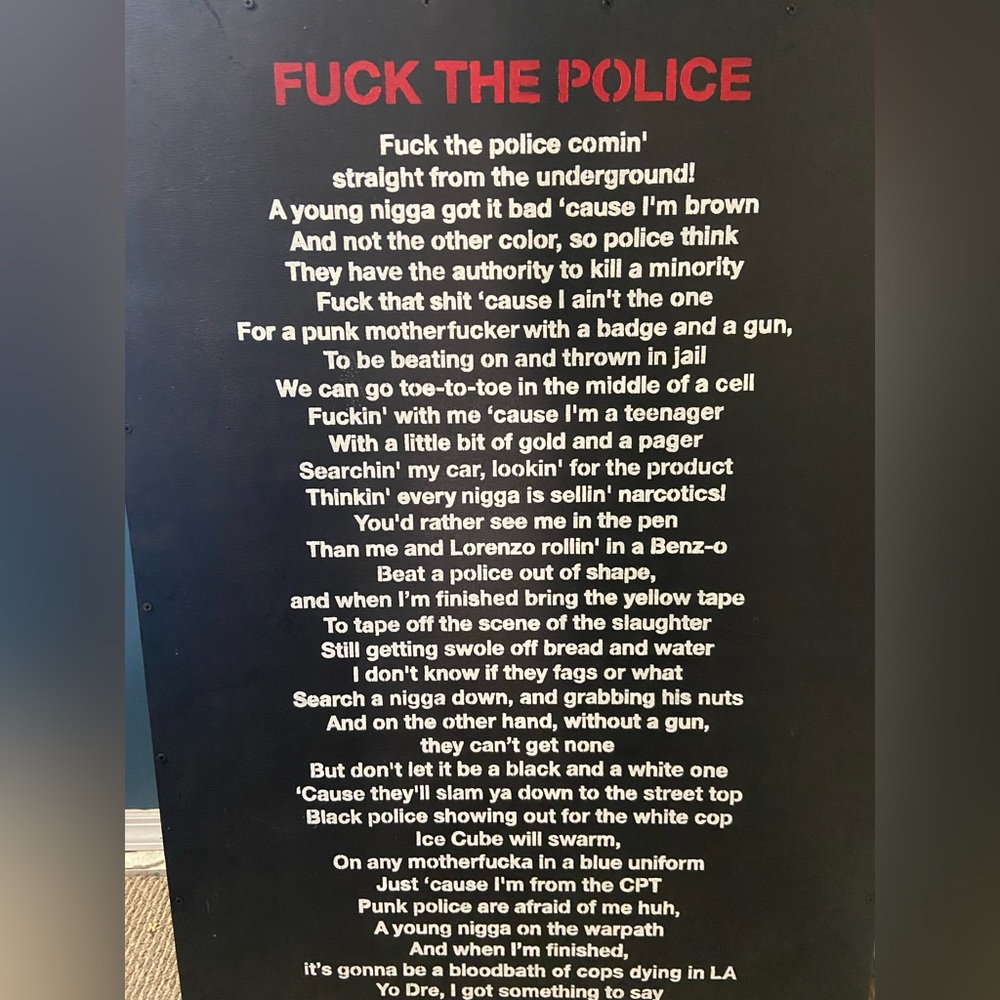 Ice cube lyrics canvas